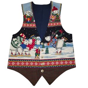 Handmade Polar Bear Cotton Christmas Vest